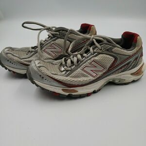 New Balance 509 Running Training Shoes Sneakers Womens Size 6 WR509SR Gray Red